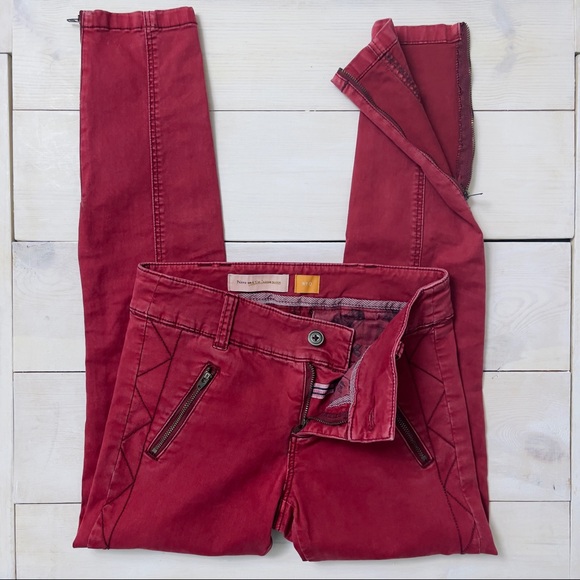 Anthropologie Denim - Pilcro & The Letterpress Stitched Moto Zipper Jeans